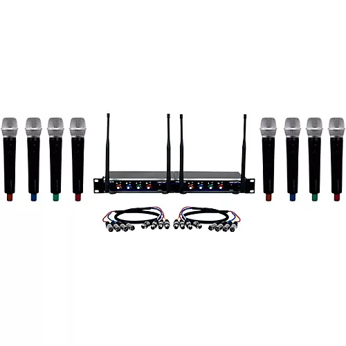 VocoPro USB-ACAPELLA-8 8-Channel Wireless Microphone/USB Interface Package, 902-927.20mHz - musicians--Friend