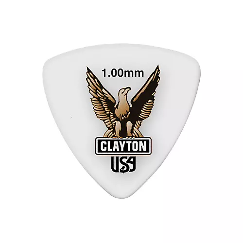 Clayton Acetal Rounded Triangle Guitar Picks 1.26 mm 1 Dozen - musicians--Friend