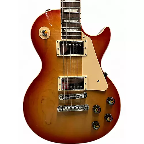 Used 2014 Gibson Peace SERENITy Les Paul Sunrise Solid Body Electric Guitar sunrise - musicians--Friend