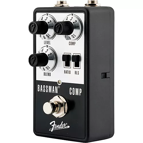 Fender Bassman Compressor Effects Pedal Aluminum Black - musicians--Friend