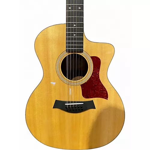 Used Taylor 254CE DLX Natural 12 String Acoustic Electric Guitar Natural - musicians--Friend