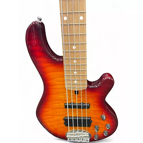 Used Lakland 55-02 Skyline Series 5 String SUNBURST Electric Bass Guitar SUNBURST - musicians--Friend