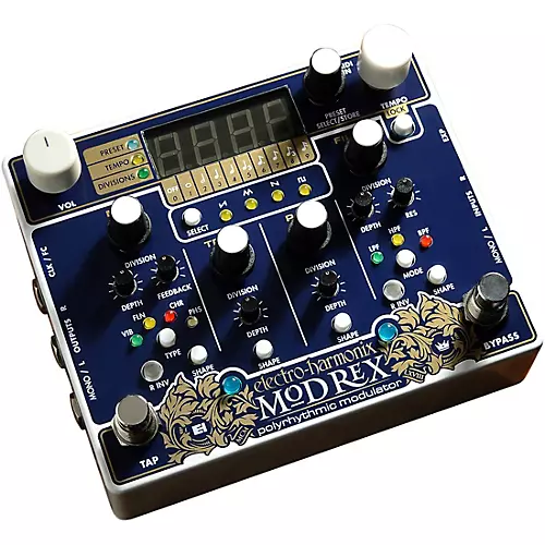 Electro-Harmonix MOD REX Polyrhythmic Modulator Effects Pedal - musicians--Friend