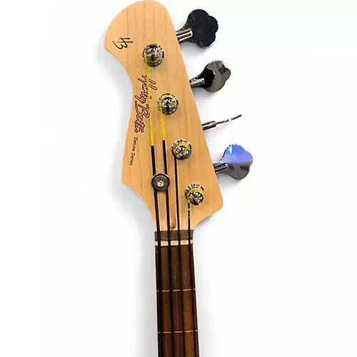 Used Harley Benton DELUXE SERIES JAZZ BASS LEFTY Sunburst Electric Bass Guitar Sunburst - musicians--Friend