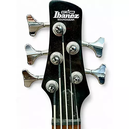 Used Ibanez GSR105EX 5 String Black Electric Bass Guitar Black - musicians--Friend