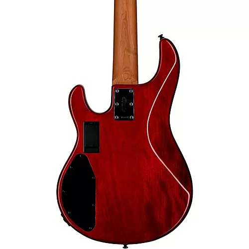 Sterling by Music Man StingRay 5 RAY35 HH Spalted Maple Top Bass Blood Orange Burst - musicians--Friend