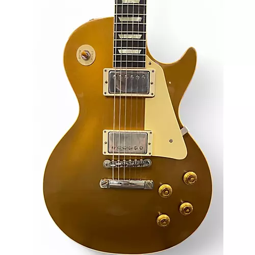 Used 2014 Gibson 57 reissue les paul Gold Top Solid Body Electric Guitar Gold Top - musicians--Friend