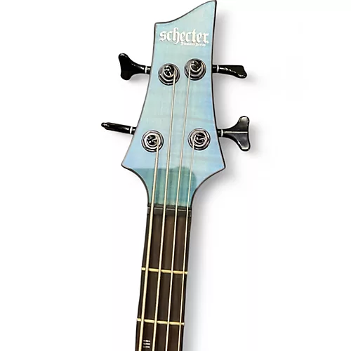 Used Schecter Guitar Research C4 GT Trans Blue Electric Bass Guitar Trans Blue - musicians--Friend