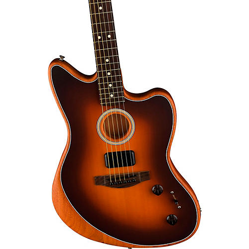 Fender Acoustasonic Player Jazzmaster Sitka Spruce-Mahogany Acoustic-Electric Guitar Ice Blue - musicians--Friend