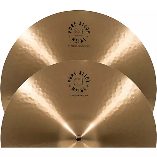 MEINL Pure Alloy Traditional Medium Hi-Hat Cymbal Pair 15 in. - musicians--Friend