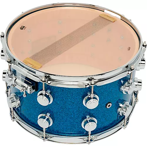 DW Collector's SSC Maple Finish Ply Snare Drum 14 x 6.5 in. White Glass Contrail Finish Ply - musicians--Friend