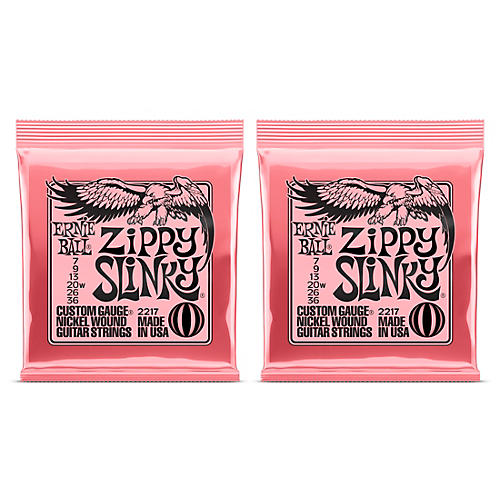 Ernie Ball 2217 Zippy Slinky Nickel Wound Electric Guitar Strings 2-Pack - musicians--Friend