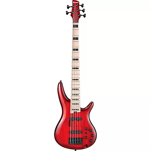 Ibanez ANB205 Adam Nitti Signature 5-String Bass Transparent Wine Red Burst - musicians--Friend