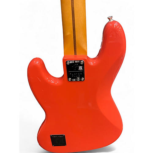 Used Fender Player Plus Jazz Bass V Fiesta Red Electric Bass Guitar Fiesta Red - musicians--Friend