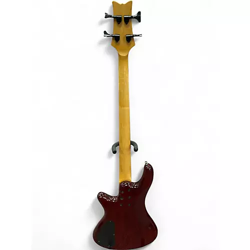 Used Schecter Guitar Research GRYPHON 4 Cherry Electric Bass Guitar Cherry - musicians--Friend