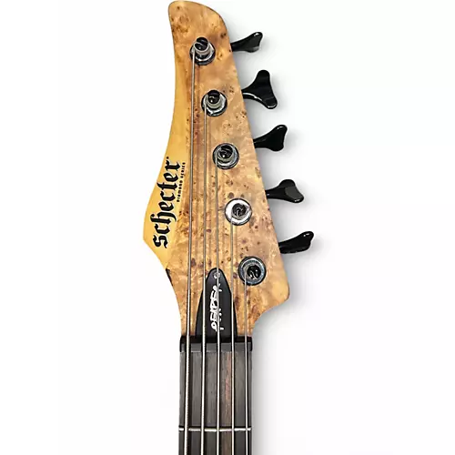 Used Schecter Guitar Research Reaper 5 Natural Electric Bass Guitar Natural - musicians--Friend