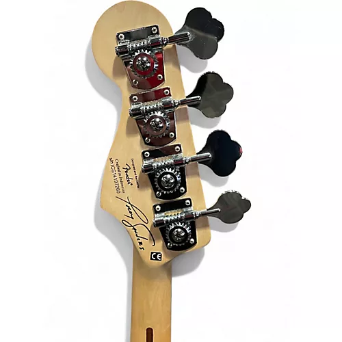 Used Squier Troy Sanders Signature Jaguar Silverburst Electric Bass Guitar Silverburst - musicians--Friend