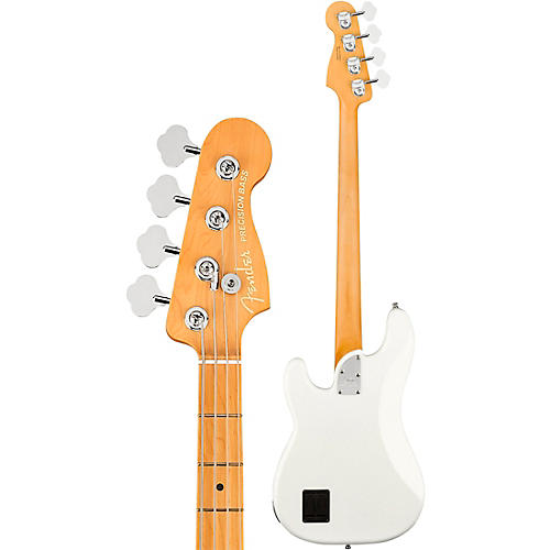 Fender American Ultra Precision Bass Maple Fingerboard Arctic Pearl - musicians--Friend