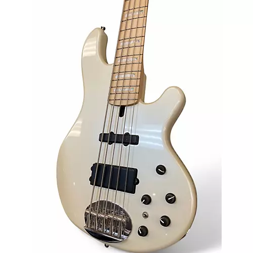 Used Lakland 55-02 Skyline Custom 5 String Pure White Electric Bass Guitar Pure White - musicians--Friend