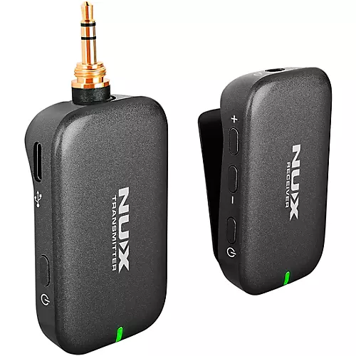 NUX B-7PSM 5.8 GHz Wireless in-Ear Monitoring System, Charging Case Included, Stereo Audio transmitter Black - musicians--Friend