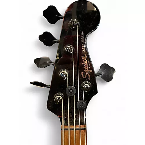 Used Squier Contemporary JAZZ BASS V  Metallic Green Electric Bass Guitar Metallic Green - musicians--Friend