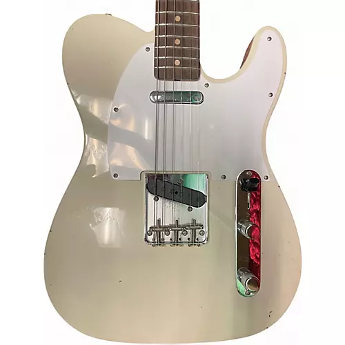 Used Fender Custom Shop Jimmy Page Mirror Telecaster Black Solid Body Electric Guitar Black - musicians--Friend