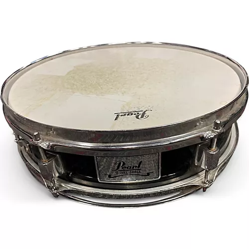 Used Pearl 3.5X13 Steel Piccolo Black Drum Black 71 - musicians--Friend