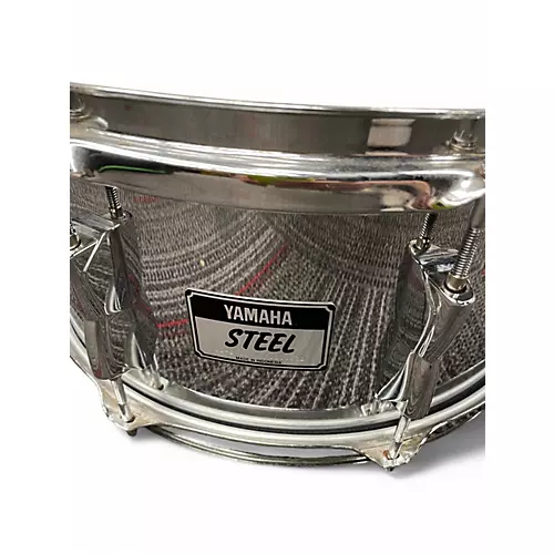 Used Yamaha 14in STEEL SNARE STEEL Drum STEEL 33 - musicians--Friend