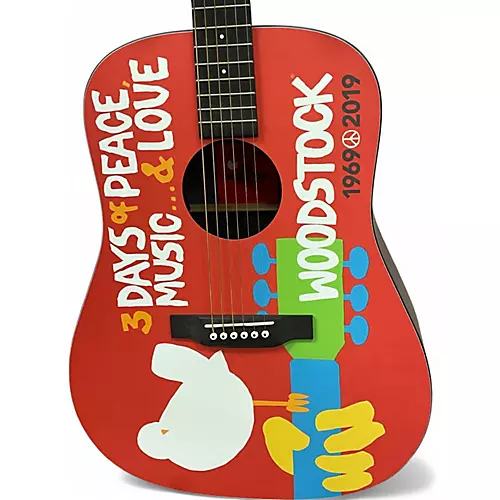 Used Martin DX Woodstock Woodstock Acoustic Electric Guitar Woodstock - musicians--Friend