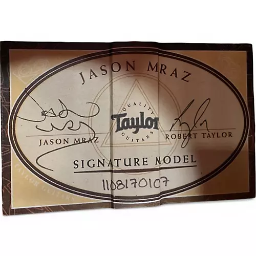 Used Taylor JMSM Jason Mraz Signature Natural Classical Acoustic Electric Guitar Natural - musicians--Friend