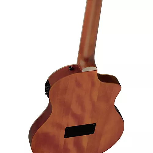 Ortega TourPlayer Deluxe Left-Handed Nylon-String Acoustic-Electric Guitar Blue Burst - musicians--Friend