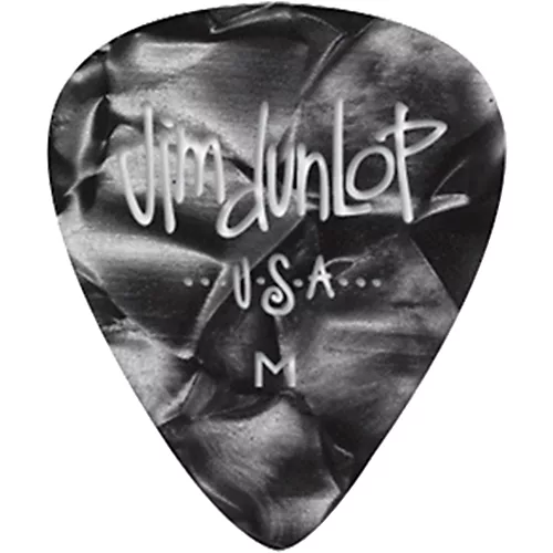 Dunlop Premium Celluloid Classic Guitar Picks 1 Dozen Purple Pearloid Medium - musicians--Friend