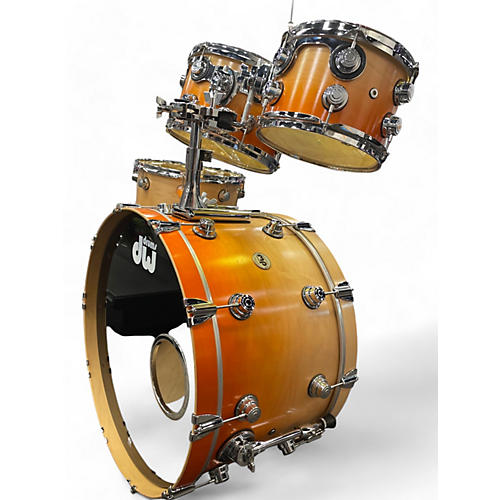 Used DW 4 Piece Collector's Series Natural Tangerine Fade Drum Kit Natural Tangerine Fade - musicians--Friend