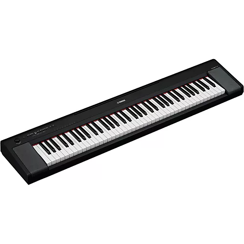 Yamaha Piaggero NP-35 76-Key Portable Keyboard With Power Adapter Black Beginner Package - musicians--Friend