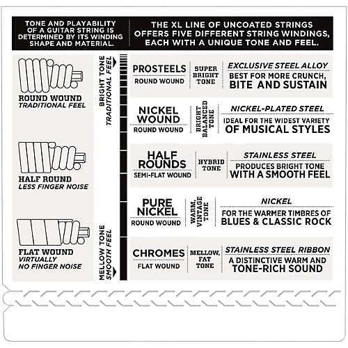 D'Addario ECB84 Chromes Flat Wound Custom Light Long Scale Electric Bass Strings - musicians--Friend