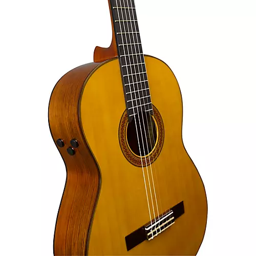 Yamaha CG-TA TransAcoustic Nylon-String Acoustic-Electric Guitar Gloss Natural - musicians--Friend