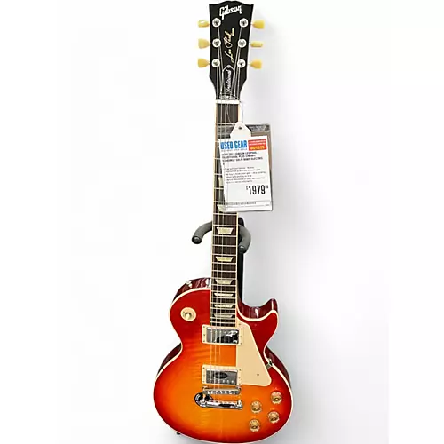 Used 2012 Gibson Les Paul Traditional Plus Cherry Sunburst Solid Body Electric Guitar Cherry Sunburst - musicians--Friend