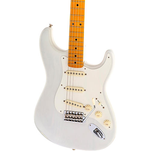 Fender Artist Series Eric Johnson Stratocaster Electric Guitar White Blonde Maple Fretboard - musicians--Friend