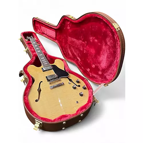 Used Gibson ES335 Figured Top Natural Hollow Body Electric Guitar Natural - musicians--Friend