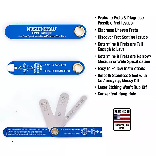 Music Nomad Precision Fret Gauge - musicians--Friend