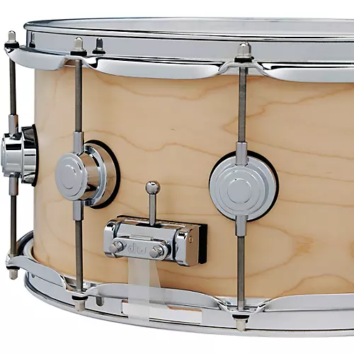 DW Collector's SSC Maple Satin Oil Snare Drum with Chrome Hardware 14 x 6.5 in. Natural - musicians--Friend
