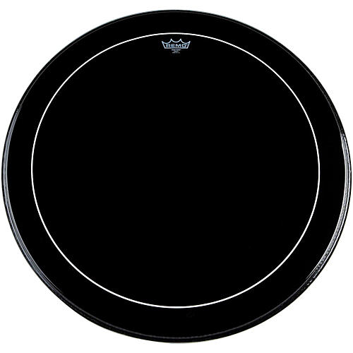 Remo Ebony Series Pinstripe Bass Drum Head 18 in. - musicians--Friend