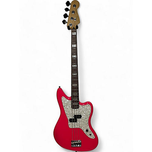 Used 2022 Fender Mark hopped hmnim custom class Pink Electric Bass Guitar Pink - musicians--Friend