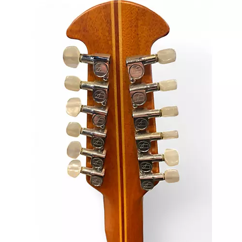 Used Ovation 1755Custom Balladeer Natural 12 String Acoustic Electric Guitar Natural - musicians--Friend