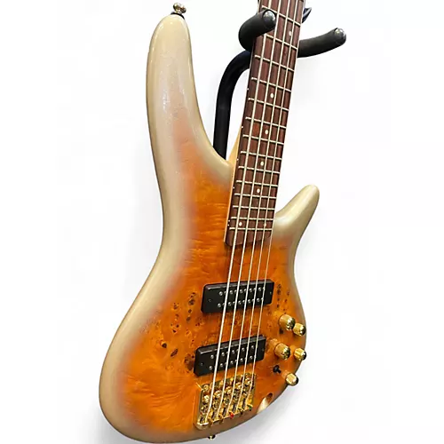 Used Ibanez SR405 5 String DUNE BURLE Electric Bass Guitar DUNE BURLE - musicians--Friend