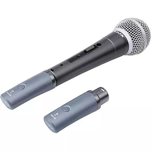 NUX B-3RC 2.4GHz Wireless Mic System Dynamic Mic Bundle With Recharging Case Black - musicians--Friend