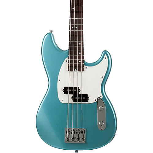 Schecter Guitar Research Banshee 4-String Short Scale Electric Bass Guitar Pelham Blue White Pickguard - musicians--Friend