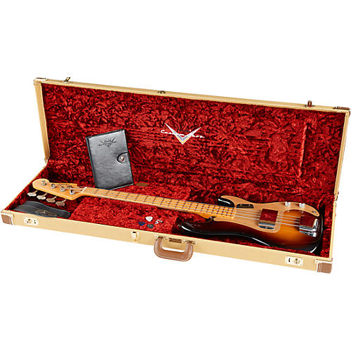 Fender Custom Shop '57 Precision Bass Journeyman Relic Electric Guitar Wide Fade 2-Color Sunburst - musicians--Friend