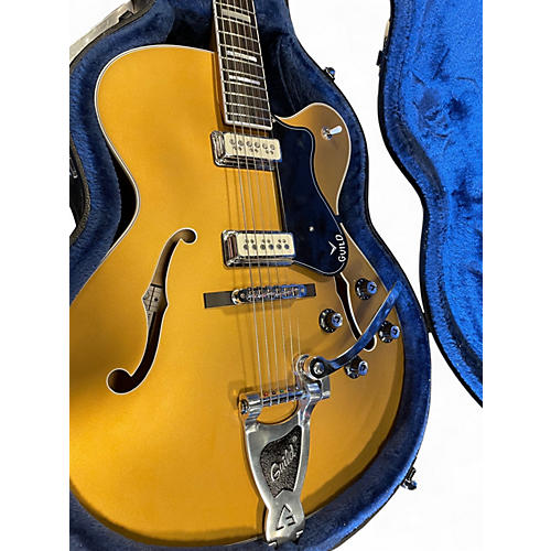 Used Guild X-175 MANHATTAN SPECIAL SATIN GOLD Hollow Body Electric Guitar SATIN GOLD - musicians--Friend