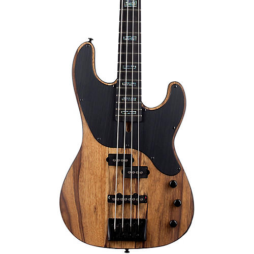 Schecter Guitar Research Model-T 4 Exotic Black Limba Electric Bass Satin Natural - musicians--Friend